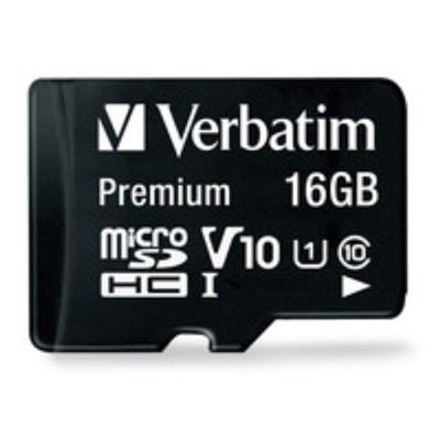 MEMORIA MICRO SD 16GB VERBATIM PREMIUM CLASE 10