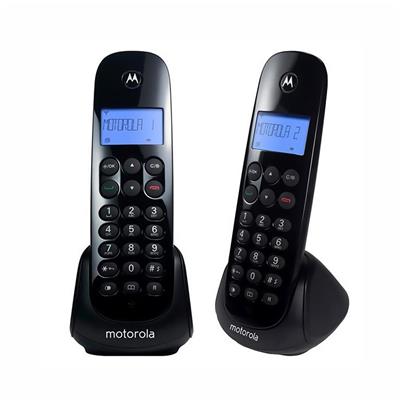 TELEFONO INALAMBRICO MOTOROLA M700-2 DUO 2 BASES NEGRO
