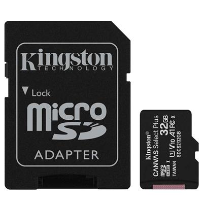 MEMORIA MICRO SD 32GB KINGSTON CANVAS SELECT PLUS C10